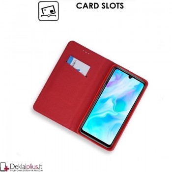 Telone smart magnet atverčiamas dėklas - raudonas (Huawei P30 LITE) Telone smart magnet atverčiamas dėklas - raudonas (Huawei P30 LITE)
